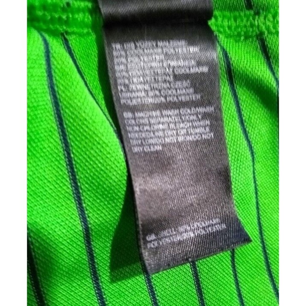 The North Face Mens Medium Green Striped Quarter Zip Short Sleeve Polo Shirt EUC - Picture 12 of 16